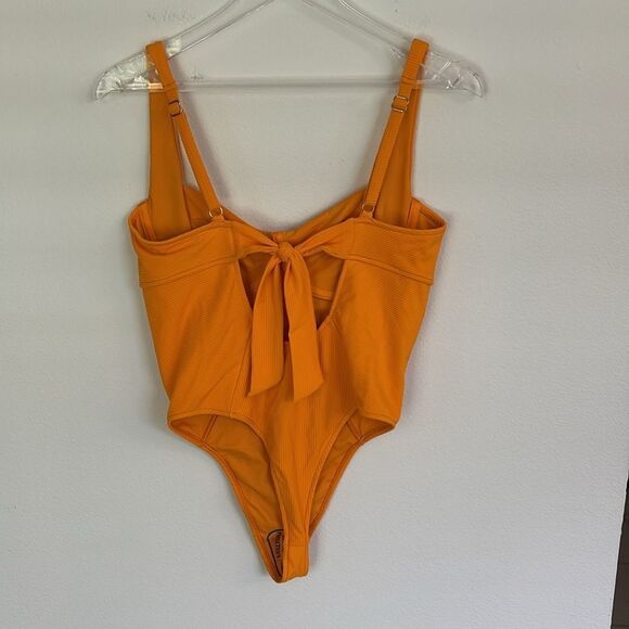 NWT Swimsuits For All GOLD Camille Collection Ribbed One Piece Swimsuit Size L - Picture 6 of 13